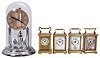 Clocks- 5 (Five): 4 (Four) carriage clocks including, Waterbury and three French, one with alarm, and a German anniversary clock