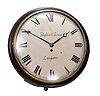 Clocks- 3 (Three) English & Anglo-American: (1) English, 8 day time only dial clock with robust spring driven movement fusee movement in a walnut case with painted metal dial signed "Stephen Jones, Lampeter" (Wales) ; (2) Anglo-American, 8 day time and strike, spring driven movement in a carved walnut case; (3) Anglo-American, 8 day time and strike, spring driven movement in a rosewood veneer case.