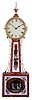Fraser Forgie, Fryeburg Maine, 8 day, weight driven, brass movement Patent or Banjo timepiece. (modern)