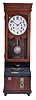 Clocks- 2 (Two) American, 8 day, spring driven hanging: (1) International Time Recording Co., Endicott NY with time recording punch mechanism; (2) Ingraham short drop octagon, time only