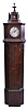 George Cox, Carlisle, England dwarf tall clock, 8 day, time only, weight driven brass movement in a grain painted soft wood rectilinear continental case with domed top and a painted metal dial with maker's signature and date of "1839"