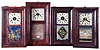 Clocks- 4 (Four): (1) Seth Thomas, Plymouth Hollow, Conn., OG shelf clock with a 30 hour weight driven time and strike movement in a mahogany veneered case, c1850; (2) E. N. Welch, Forestville, Conn., OOG shelf clock with an eight day weight driven time and strike brass movement in a mahogany veneered case, c1880; (3) Union Manufacturing Co., Bristol, Conn., OG shelf clock with a 30 hour weight driven time and strike movement in a mahogany veneered case, c1845; (4) R. Blakeslee Jr., Plymouth, Conn., OG shelf clock with a 30 hour weight driven time and strike brass movement (with Davies 1846 Patent Lever movement) in a mahogany veneered case, c1848.