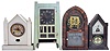 Clocks- 13 (Thirteen) assorted mantel clocks including steeples, cabinet, beehive, by Ansonia, Jerome & Co., Waterbury, Manross, Atkins, Ingraham, Terry & Andrews. Among the clocks is an early iron front, c. 1850, and a "Column" by Seth Thomas.
