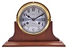 Bulova Watch Co., Woodside, New York, "Model B-150", 8 day, time and strike spring driven, lever movement Ship's Bell engine room or pilot clock.