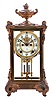 Ansonia Clock Co., New York, NY, "Marquis", 8 day, time and strike spring driven movement crystal regulator mantel clock.