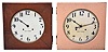 Clocks- 4 (Four) American spring driven gallery clocks: 2 (Two) Seth Thomas double sided; Seth Thomas single sided 30 day duration; Sessions in a carved oak case
