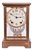 Ansonia Clock Co., New York, NY, "Coral", 8 day, time and strike spring driven movement crystal regulator mantel clock retailed by Bigelow, Kennard & Co., Boston.