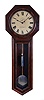 Seth Thomas Clock Co., Thomaston, Conn., "Regulator No. 18" wall clock with a weight driven 8 day timepiece movement in a walnut case.