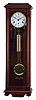 Clocks- 2 (Two): (1) Modern reproduction Vienna Regulator, German 3-train with weight driven time train; (2) Western Union Self-Winding Clock Co gallery clock 15" dial