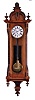 Germany, 8 day, time and strike one weight driven, brass movement Vienna regulator wall clock.