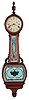 Arthur E. Wallmark, Upper Marlboro Maryland, 8 day, weight driven, brass movement Patent or banjo timepiece.