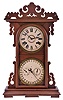 E. N. Welch Mfg. Co., Forestville, Conn., "Arditi", 8 day, time and strike spring driven movement with a Daniel J. Gale calendar movement.