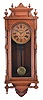 Ansonia Clock Co., New York, NY, "Queen Elizabeth" wall clock with 8-day, spring driven time & strike movement.