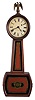 Harvard Clock Co., Boston, Mass., retailed by Daniel Pratt's Son, Boston, Mass., 8 day, weight driven brass movement, Patent or banjo timepiece.