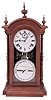Southern Calendar Clock Co., St. Louis, Mo., "Fashion No. 4T" double dial shelf clock with a Seth Thomas spring driven, 8 day, time and strike movement and a R. T. Andrews patented perpetual calendar mechanism in a walnut case.