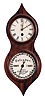 Michael Paul, Berea, Ohio, miniature reproduction, 30 hour, spring driven, pendulum movement with a working Mix Brothers calendar, copy of a Seth Thomas "Office Calendar No. 3" "Peanut" double dial calendar clock. This example is number 23 of 26.