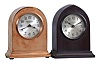 Clocks- 2 (Two) Chelsea: (1) Chelsea Clock Co., Boston, Mass., for The Cowell & Hubbard Co., Cleveland, "Doric", 8 day, timepiece with 2.5 inch silvered dial in a polished red brass case, serial number 160482, c1924.; (2) Chelsea Clock Co., Boston, Mass., "Gothic", 8 day, timepiece with 2.5 inch silvered dial in a brass case with bronze finish, serial number 160078, c1924.