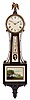 E. Howard & Co., Boston, Mass., "No. 95", 8 day, weight driven brass movement Patent or banjo timepiece retailed by Bigelow, Kennard & Co., Inc., Boston.