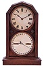 Seth Thomas Clock Co., Thomaston, Conn., "Parlor Calendar No. 5" shelf clock with a spring driven, 8 day, time and strike movement with the R. T. Andrews patented perpetual calendar mechanism in a polished walnut veneered case.