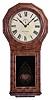 Seth Thomas Clock Co., Plymouth Hollow, Conn., "Regulator No. 1 Extra" hanging clock with a round plate, weight driven 8 day timepiece movement (S. B. Terry style) in a rosewood veneered case.
