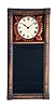 Abiel Chandler, Concord, New Hampshire, 8 day, brass weight driven movement New Hampshire mirror timepiece.