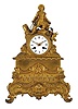 French figural, 8 day, time and strike mantel clock, count wheel and bell, spring driven movement with silk thread suspension in a gilt brass and spelter case depicting a sailor figure.
