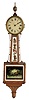 Edmund Currier, Hopkinton, New Hampshire and Salem, Mass., Patent or banjo timepiece with 8 day, weight driven, brass movement.