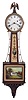 Eastman Clock Co., Boston, Mass. 8 day, weight brass movement patent or banjo timepiece.