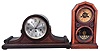 Clocks- 4 (Four) Mantel: (1) Junghans, Germany, 8 day spring driven, three train chiming mantel clock; (2) Ansonia Clock Co., NY, 8 day spring driven, time & strike clock in a black iron case; (3) Ingraham, Briston, Conn., "Doric", 30 hour spring driven, time & strike with alarm; (4) France, 8 day spring driven, time only mantel clock in a black marble case.