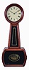 Howard & Davis, Boston, Mass., "Regulator No. 2" banjo clock, 8 day, time only, weight driven movement in a cherry case with reverse painted throat and lower tablets and painted metal dial