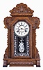 Ansonia Clock Co., New York, "Ostler", 8 day, time and strike, spring brass movement Kitchen clock.