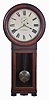 Seth Thomas Clock Co., Thomaston, Conn., "Regulator No. 2" wall hanging clock with a weight driven, 8 day time piece movement in a mahogany case.