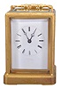 France, attributed to Jules, earlier "one piece" carriage clock, time and strike on a bell with hour repeat, the case lightly engraved, 8 day.