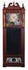 Joseph Ives, New York, 8 day, time and strike, weight brass and iron plate movement mirror clock.