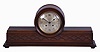 Chelsea Clock Co., Boston Mass. for Jaccard Jewelry, Kansas City, "Babro No. 44" mantel clock, 8 day, time and house strike, jeweled balance wheel movement in a polished mahogany case with silvered dial and blued steel hands, movement serial number 125279. Chelsea only produced this line for 6 years, so this is not a common clock.