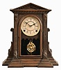 E. Ingraham & Co., Bristol, Conn., "Tontine", 8 day, time and strike, spring brass movement mantel clock.