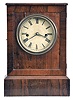 Chauncey Jerome, New Haven, Conn., "Union" model, 8 day, time and strike, spring fusee brass movement cottage clock.