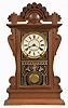 Seth Thomas Clock Co., Thomaston, Conn., "Princeton", 8 day, time and strike, spring brass movement city series shelf clock.