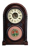 E. Ingraham & Co., Bristol, Conn. early "Venetian" shelf clock with a spring driven, 8 day, time and strike Joseph Ives tin plate movement in a rosewood veneered case. This clock appears to be the same clock pictured on page 353 of Ken Roberts book entitled "The Contribution of Joseph Ives to Connecticut Clock Technology 1810-1862".