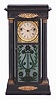 Year Clock Co., New York, A. D. Crane's Patent six-ball spring driven, brass fusee movement with rotary pendulum, model D.2 striking year clock.