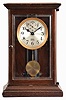 Poole Mfg. Co., Ithaca, New York, "Salem Model", electric battery model mantel clock. Serial no. 13031.