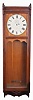 Case and dial only- Seth Thomas Clock Co., "Regulator No. 17" in old oak case with 18 inch Roman numeral painted metal dial