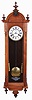 Ansonia Clock Co., New York, "Capitol", 8 day, double weight brass movement wall timepiece.