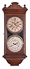 Jerome & Co. (New Haven Clock Co.), New Haven, Conn., "Register", 8 day, time and strike, spring brass movement double dial calendar clock.