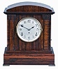 Seth Thomas Clock Co., Thomaston, Conn., "Chime Clock No. 7" shelf clock with a spring driven, 8 day time and 4 Bell Sonora strike movement in a rosewood adamantine finished case.