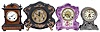 Clocks- 8 (Eight) Mantel and Shelf: Lot includes a Seth Thomas and Sons mantel clock in the French style, Gilbert time and strike porcelain clock in violet, Seth Thomas "Long Alarm", Ingraham black mantel clock with applied metal ornaments, Ingraham "Calais" mantel clock, Chauncey Jerome 30 hour steeple clock with alarm, Gilbert "Vane" mantel clock, and a Seth Thomas, Plymouth Hollow, 30 hour ogee with alarm.