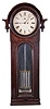 E. Howard & Co., Boston, Mass., "Regulator No. 36", jeweler's wall clock, 8 day, time only, weight driven movement with mercury compensated pendulum, Graham deadbeat escapement and maintaining power in a mahogany case with a painted metal dial
