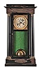 J. R. Mills & Co., Belleville New Jersey, Aaron D. Crane's Single-ball year fusee time and strike, spring brass movement shelf clock.