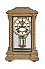 Ansonia Clock Co., New York, "Don", 8 day, time and strike, spring brass movement crystal regulator mantel clock.
