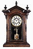 Welch, Spring & Co., Forestville, Conn., "Lucca V.P." model shelf clock, 8 day spring movement, bell striking, in a rosewood case.